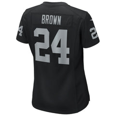 Nike Willie Brown Las Vegas Raiders Women's Game Retired Player Jersey Black