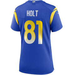 Nike Torry Holt Los Angeles Rams Women's Game Retired Player Jersey Royal