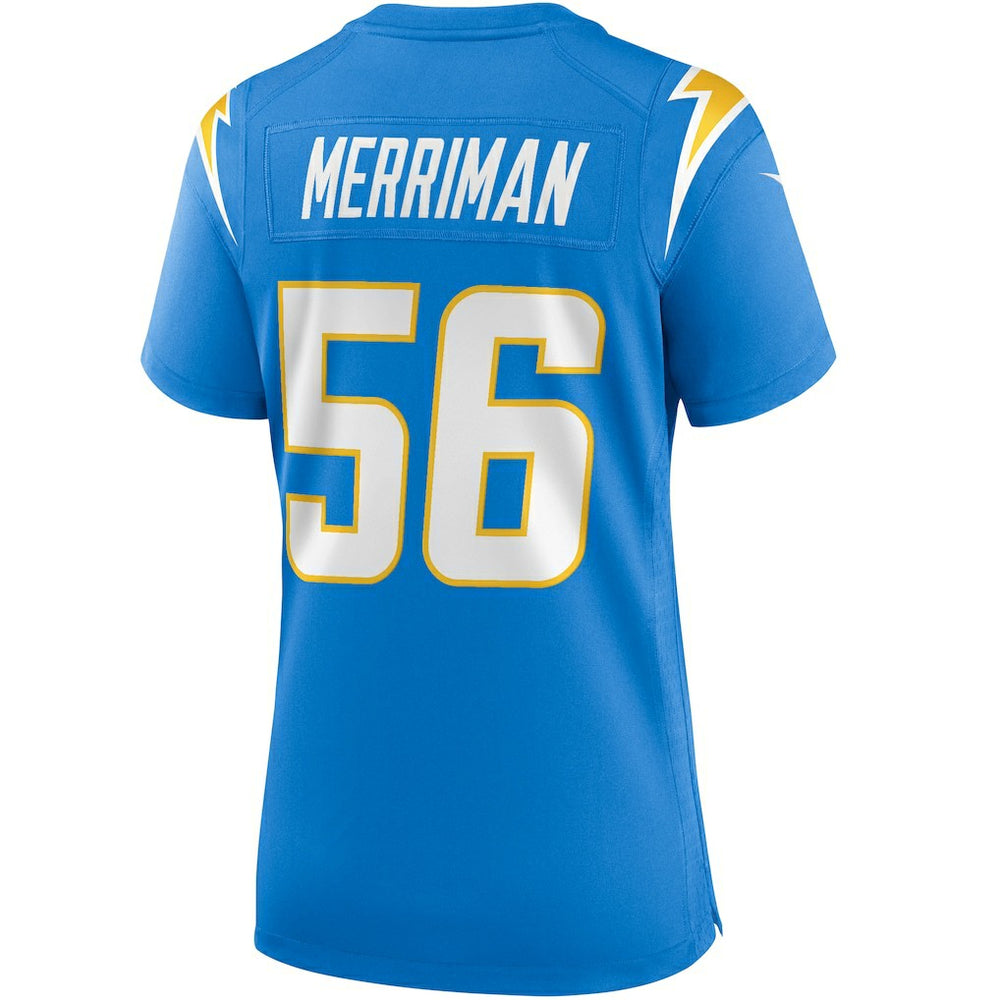 Nike Shawne Merriman Los Angeles Chargers Women's Game Retired Player Jersey Powder Blue