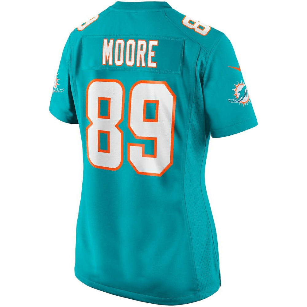 Nike Nat Moore Miami Dolphins Women's Game Retired Player Jersey Aqua