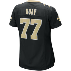 Nike Willie Roaf New Orleans Saints Women's Game Retired Player Jersey Black