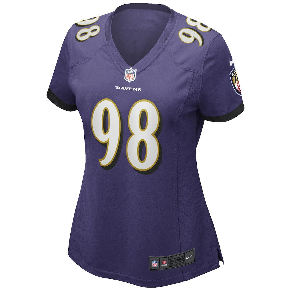 Nike Tony Siragusa Baltimore Ravens Women's Game Retired Player Jersey Purple