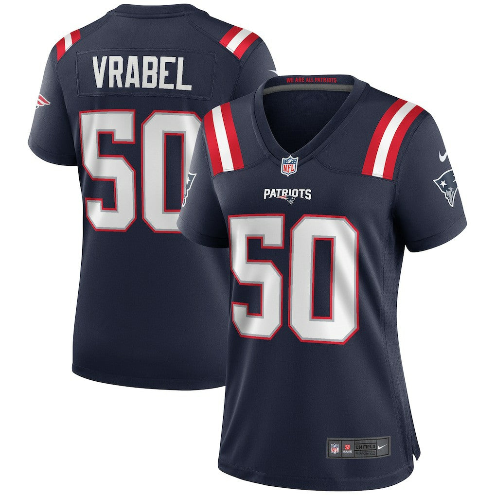 Nike Mike Vrabel New England Patriots Women's Game Retired Player Jersey Navy