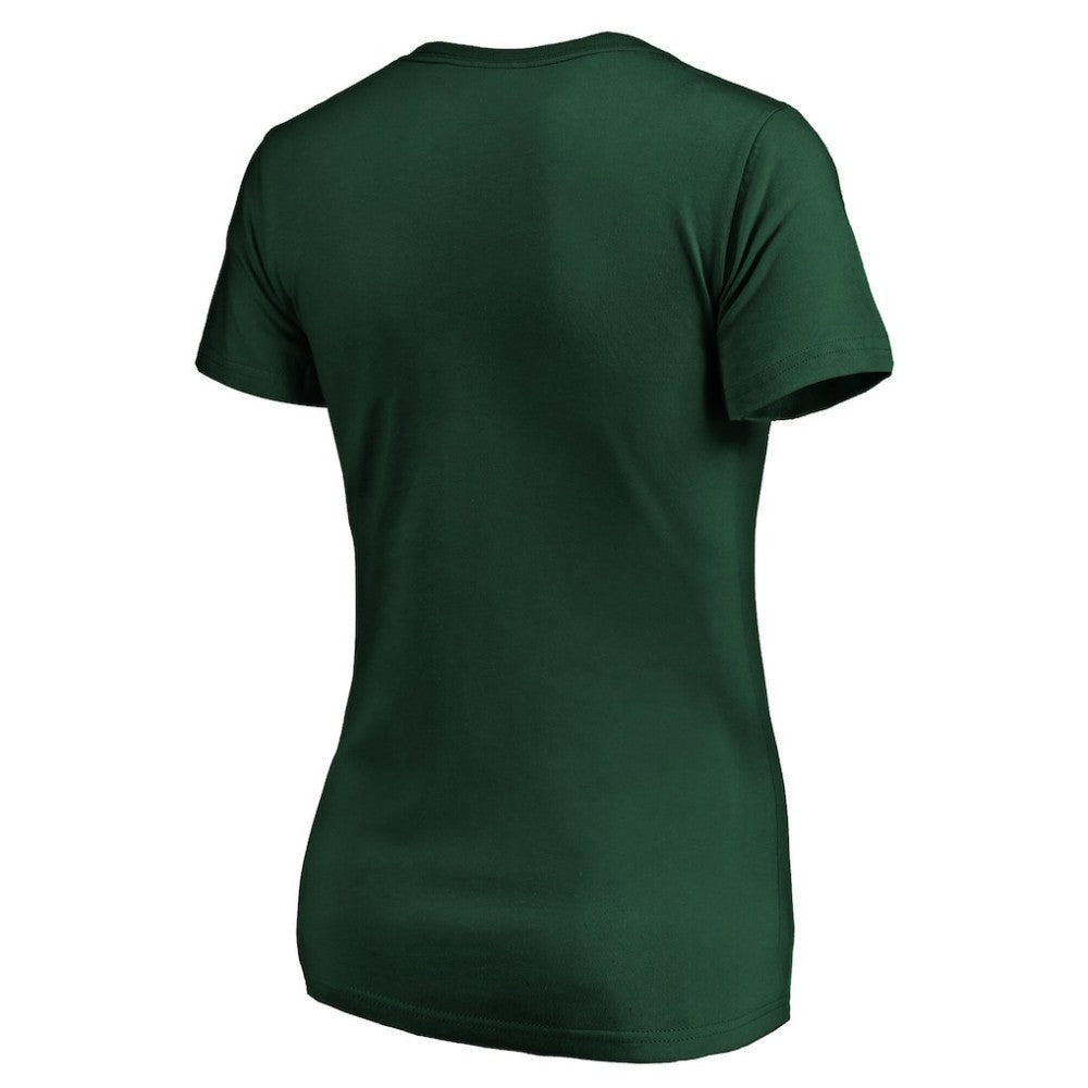 Minnesota Wild Women's Drop the Puck V-Neck T-Shirt - Green - NHL 4001729