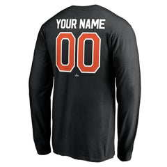 Baltimore Orioles Personalized Winning Streak Name & Number Long Sleeve T-Shirt - Black - MLB Discount
