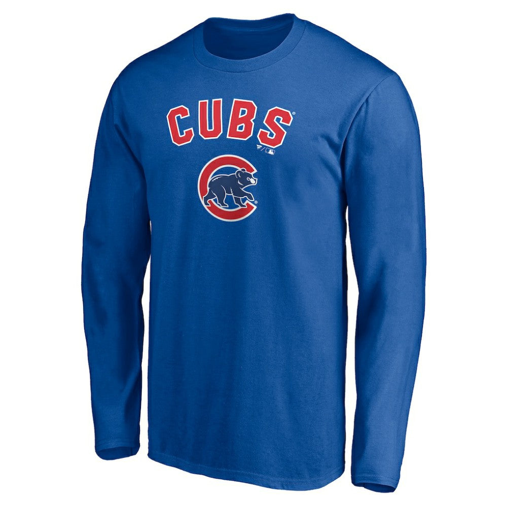 Chicago Cubs Personalized Winning Streak Name & Number Long Sleeve T-Shirt - Royal - MLB Discount