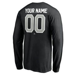 Chicago White Sox Personalized Winning Streak Name & Number Long Sleeve T-Shirt - Black - MLB Discount