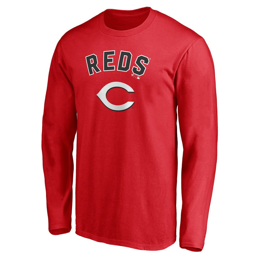 Cincinnati Reds Personalized Winning Streak Name & Number Long Sleeve T-Shirt - Red - MLB on Sale