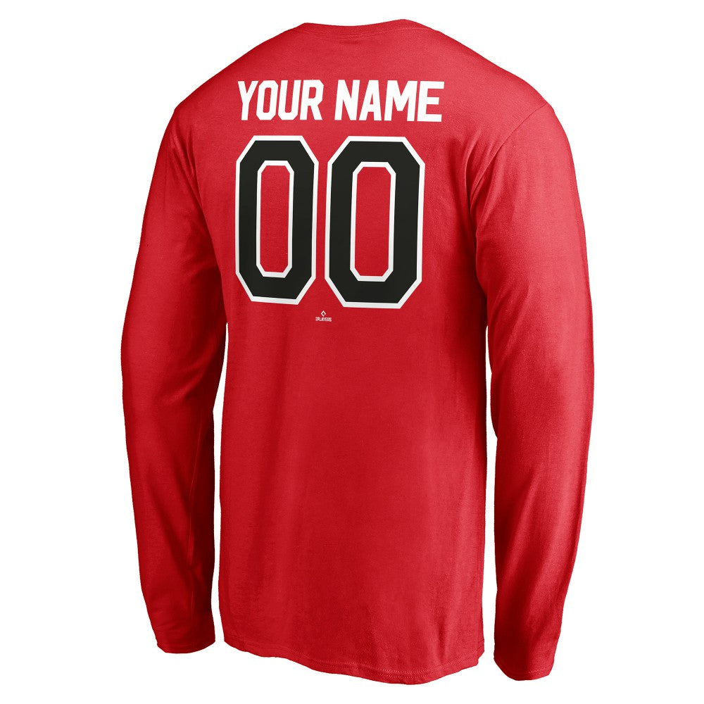 Cincinnati Reds Personalized Winning Streak Name & Number Long Sleeve T-Shirt - Red - MLB on Sale
