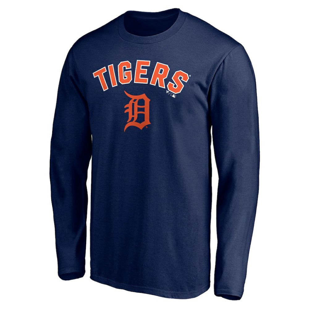 Detroit Tigers Personalized Winning Streak Name & Number Long Sleeve T-Shirt - Navy - MLB on Sale