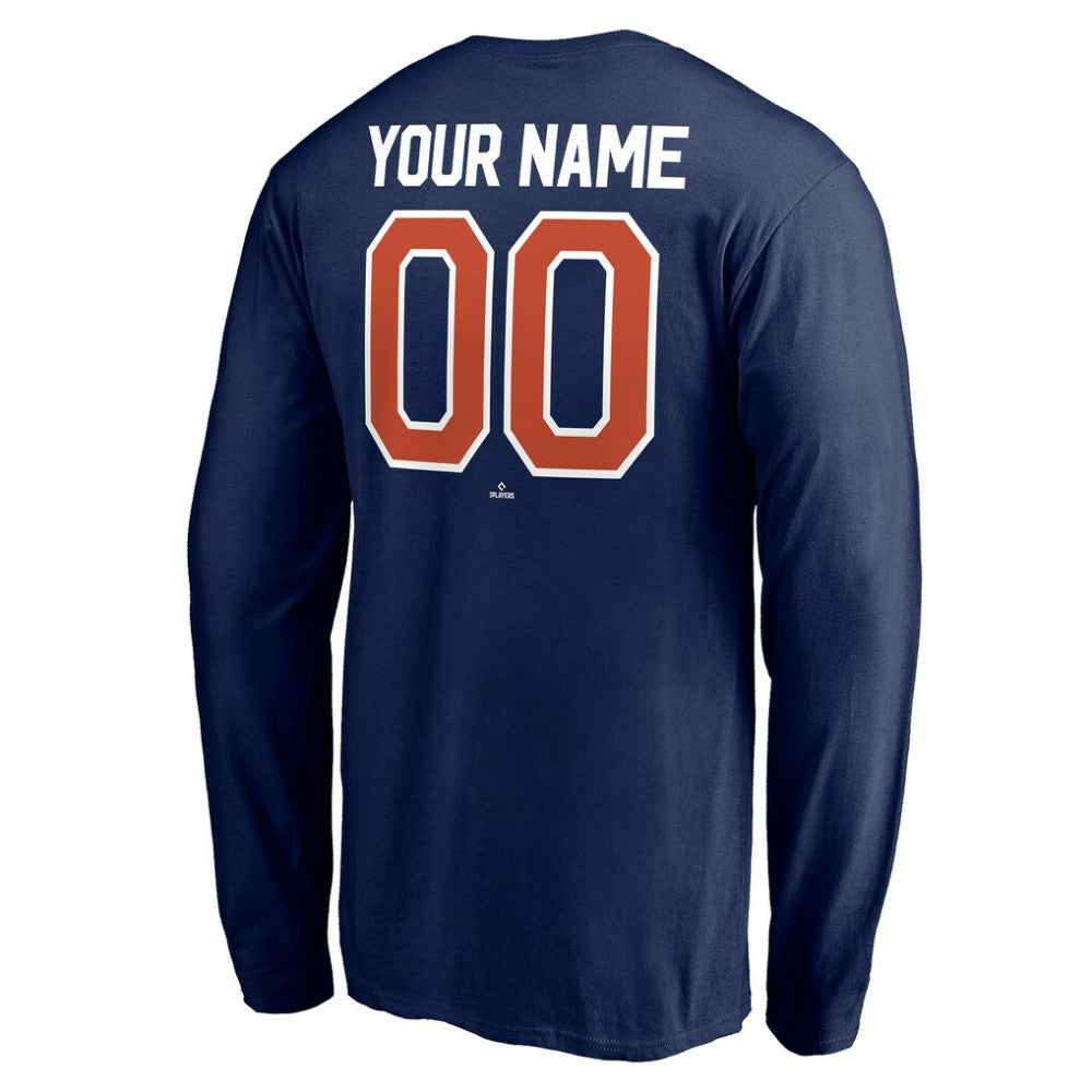 Houston Astros Personalized Winning Streak Name & Number Long Sleeve T-Shirt - Navy - MLB Discount