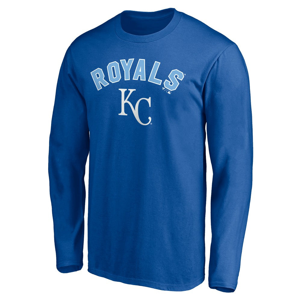Kansas City Royals Personalized Winning Streak Name & Number Long Sleeve T-Shirt - Royal - MLB Discount