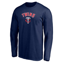 Minnesota Twins Personalized Winning Streak Name & Number Long Sleeve T-Shirt - Navy - MLB Discount