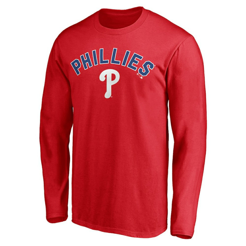 Philadelphia Phillies Personalized Winning Streak Name & Number Long Sleeve T-Shirt - Red - MLB Sale