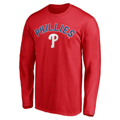 Philadelphia Phillies Personalized Winning Streak Name & Number Long Sleeve T-Shirt - Red - MLB Sale