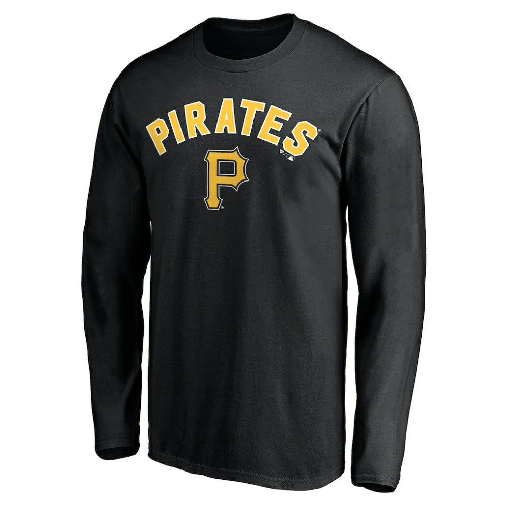 Pittsburgh Pirates Personalized Winning Streak Name & Number Long Sleeve T-Shirt - Black - MLB Lifestyle