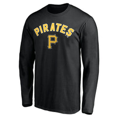 Pittsburgh Pirates Personalized Winning Streak Name & Number Long Sleeve T-Shirt - Black - MLB Lifestyle