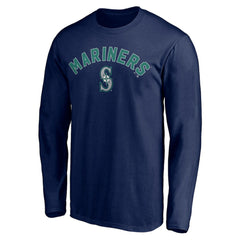 Seattle Mariners Personalized Winning Streak Name & Number Long Sleeve T-Shirt - Navy - MLB Online