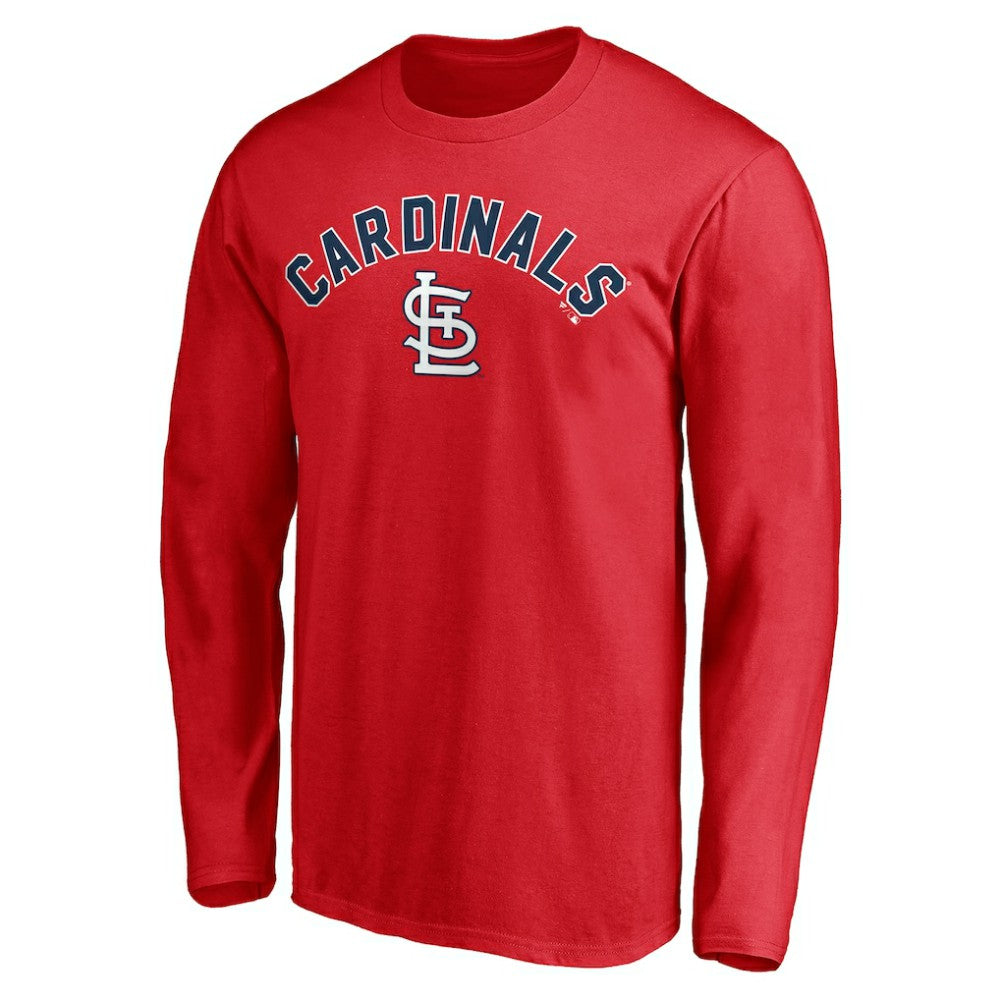 St. Louis Cardinals Personalized Winning Streak Name & Number Long Sleeve T-Shirt - Red - MLB Discount