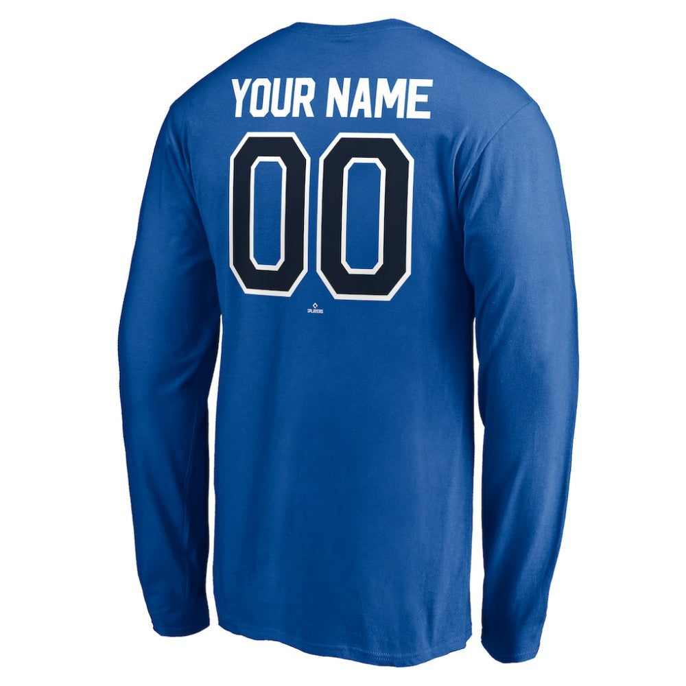 Toronto Blue Jays Personalized Winning Streak Name & Number Long Sleeve T-Shirt - Royal - MLB Lifestyle