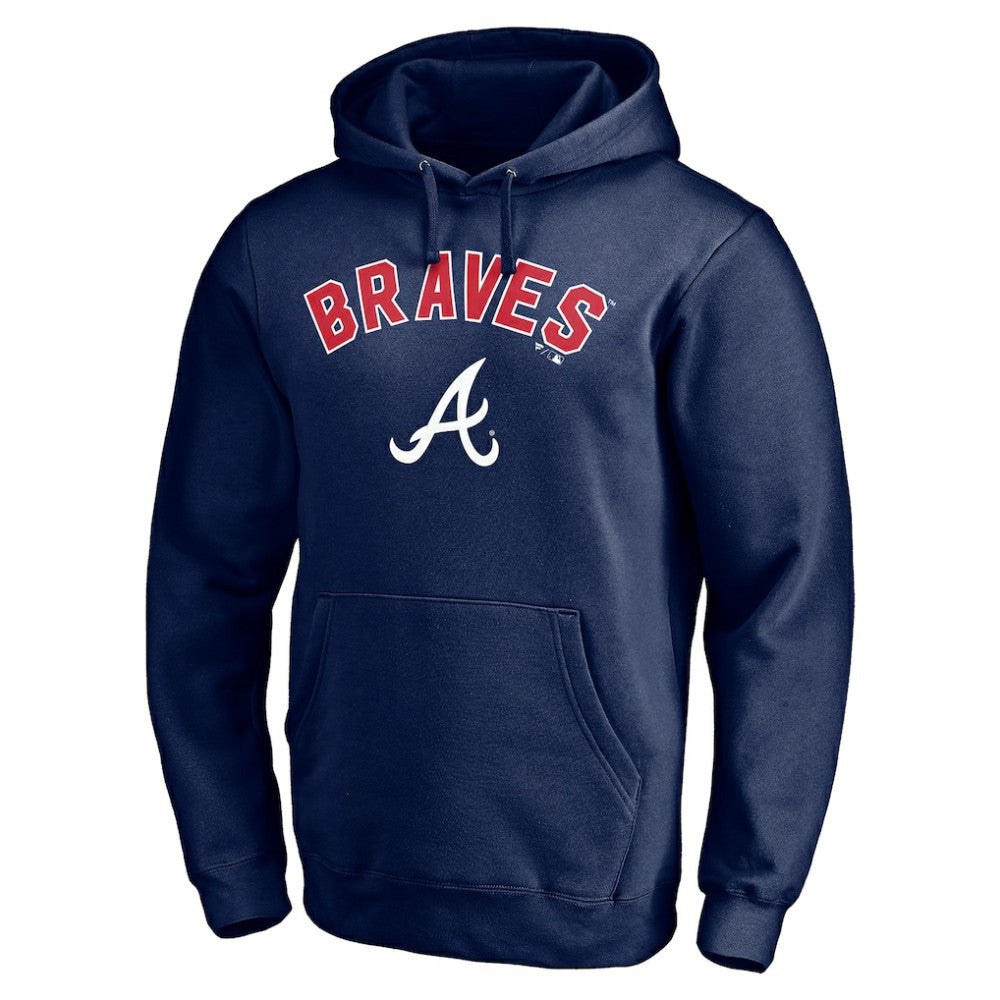 Atlanta Braves Personalized Winning Streak Name & Number Pullover Hoodie - Navy - MLB Sale