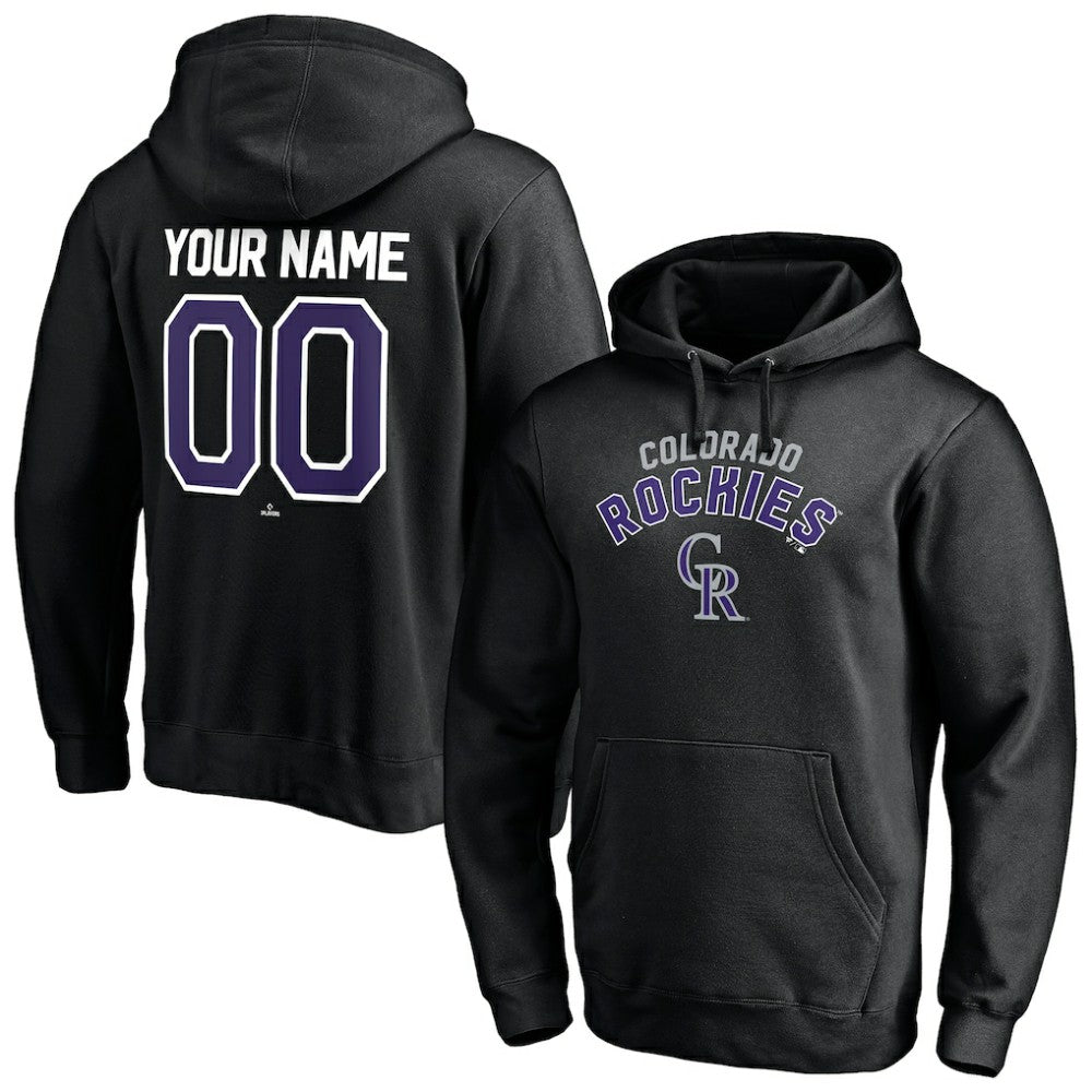 Colorado Rockies Personalized Winning Streak Name & Number Pullover Hoodie - Black - MLB Online