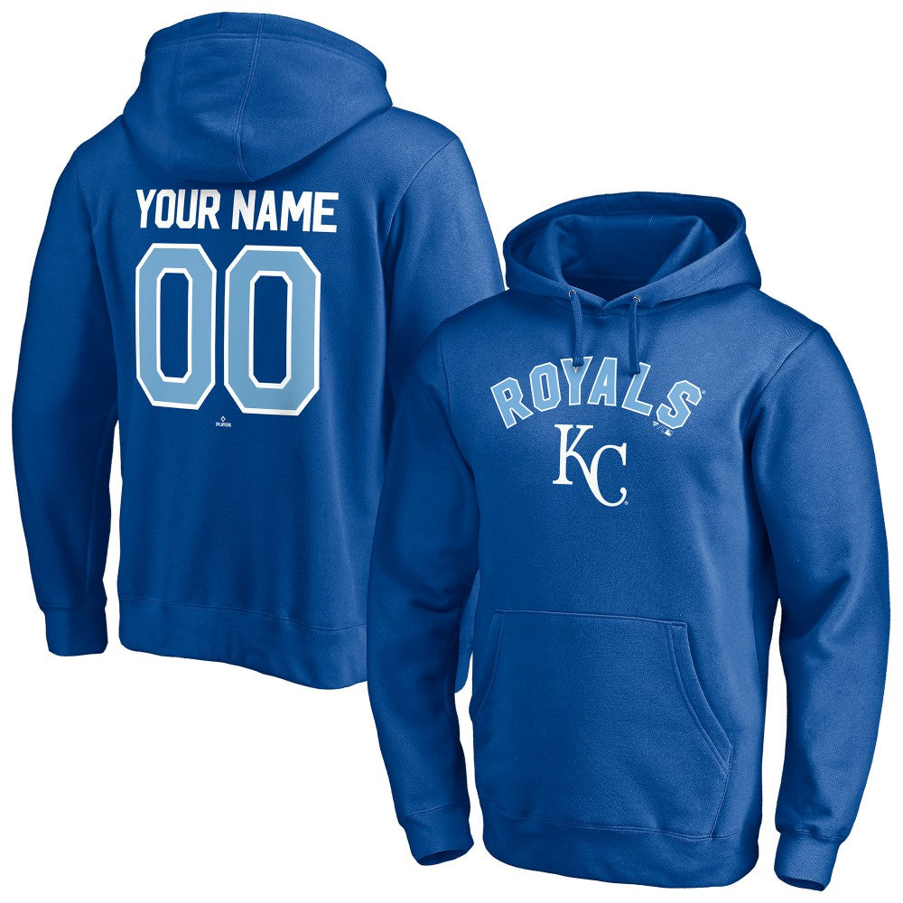 Kansas City Royals Personalized Winning Streak Name & Number Pullover Hoodie - Royal - MLB Sale