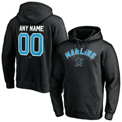 Miami Marlins Personalized Winning Streak Name & Number Pullover Hoodie - Black - MLB Online