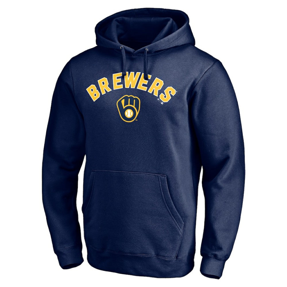 Milwaukee Brewers Personalized Winning Streak Name & Number Pullover Hoodie - Navy - MLB Online