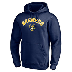 Milwaukee Brewers Personalized Winning Streak Name & Number Pullover Hoodie - Navy - MLB Online