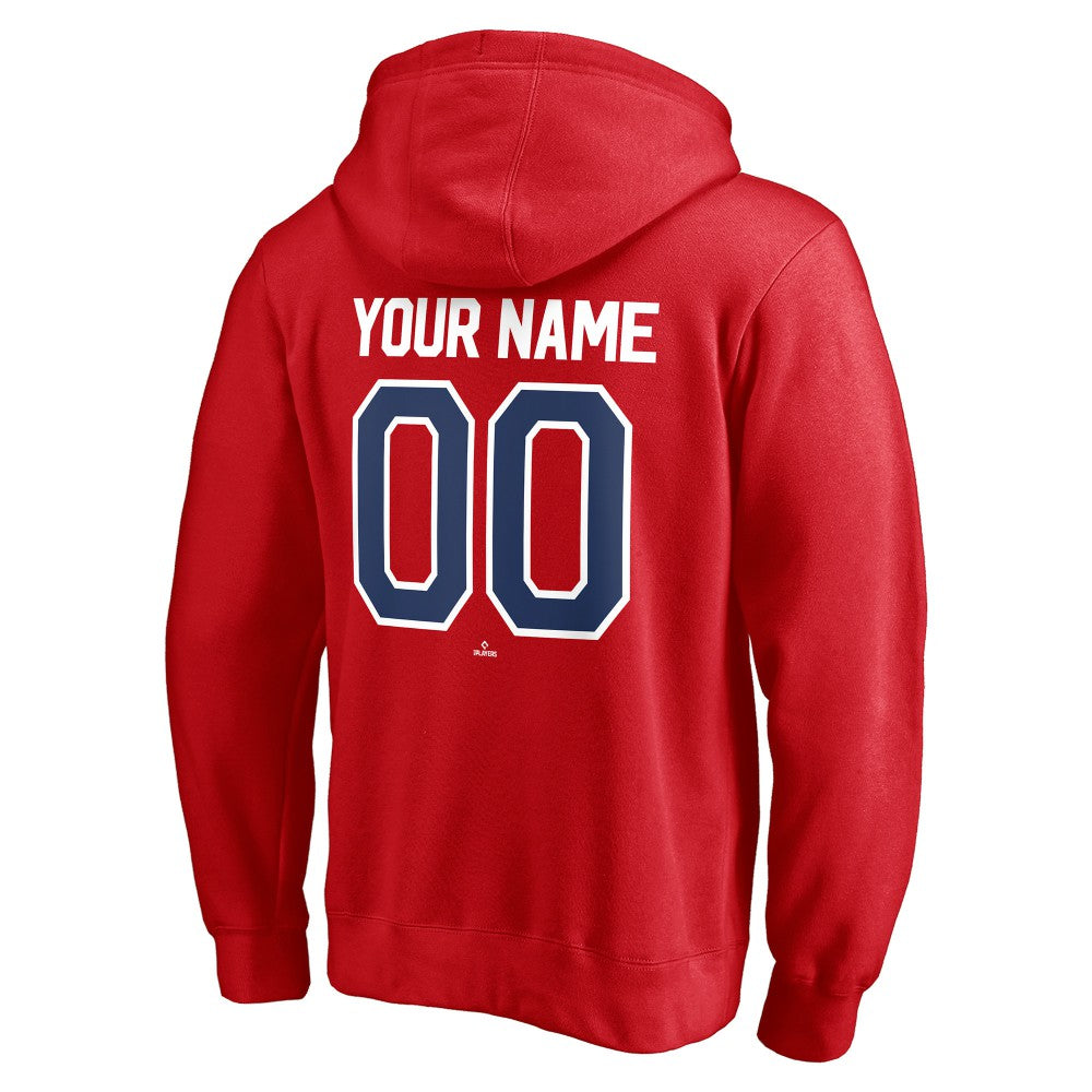 Philadelphia Phillies Personalized Winning Streak Name & Number Pullover Hoodie - Red - MLB Lifestyle