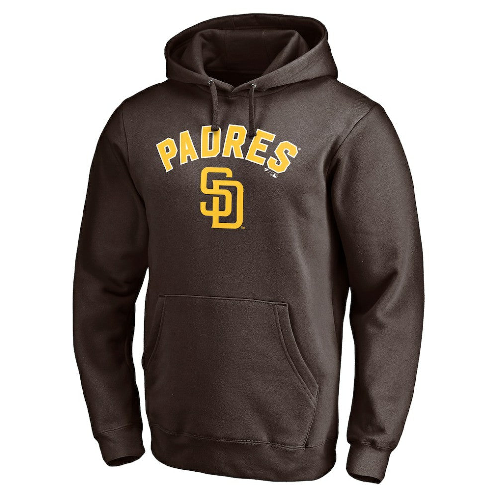 San Diego Padres Personalized Winning Streak Name & Number Pullover Hoodie - Brown - MLB Discount