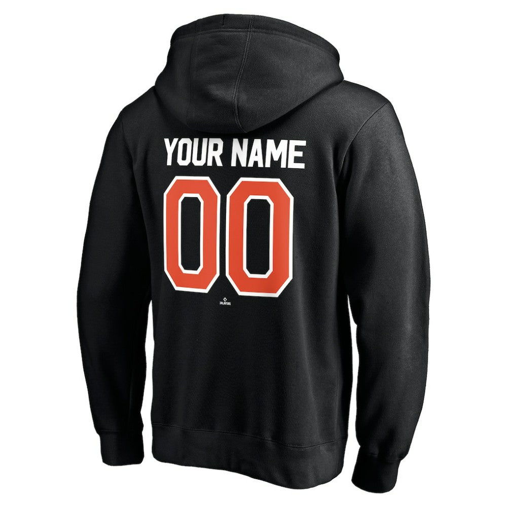 San Francisco Giants Personalized Winning Streak Name & Number Pullover Hoodie - Black - MLB Discount