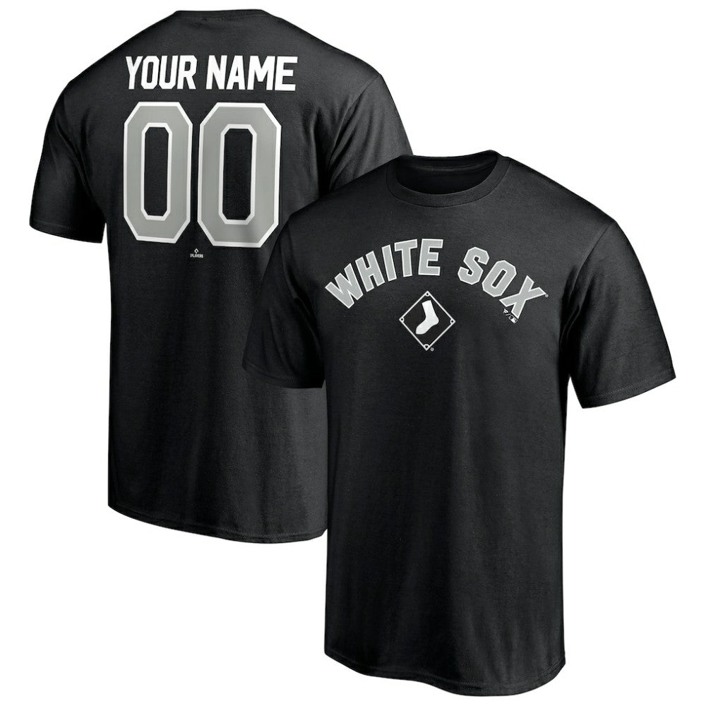 Chicago White Sox Personalized Team Winning Streak Name & Number T-Shirt - Black - MLB Sale