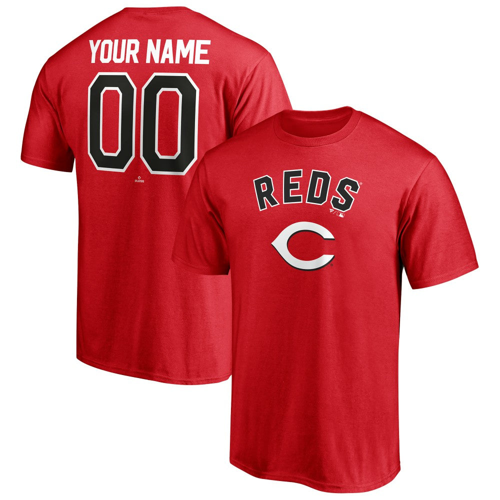 Cincinnati Reds Personalized Team Winning Streak Name & Number T-Shirt - Red - MLB on Sale