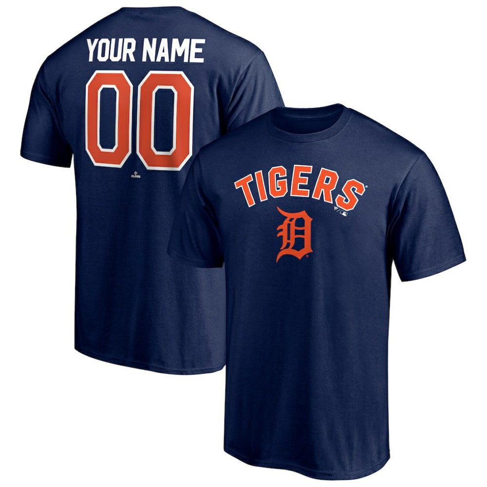 Detroit Tigers Personalized Team Winning Streak Name & Number T-Shirt - Navy - MLB on Sale