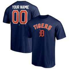 Detroit Tigers Personalized Team Winning Streak Name & Number T-Shirt - Navy - MLB on Sale
