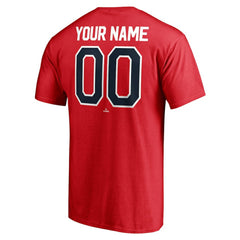 Los Angeles Angels Personalized Team Winning Streak Name & Number T-Shirt - Red - MLB Online
