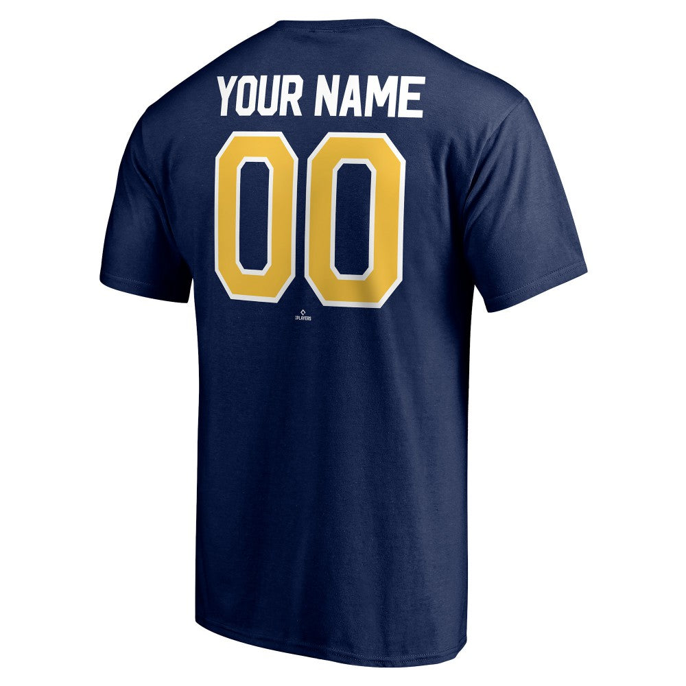 Milwaukee Brewers Personalized Team Winning Streak Name & Number T-Shirt - Navy - MLB on Sale