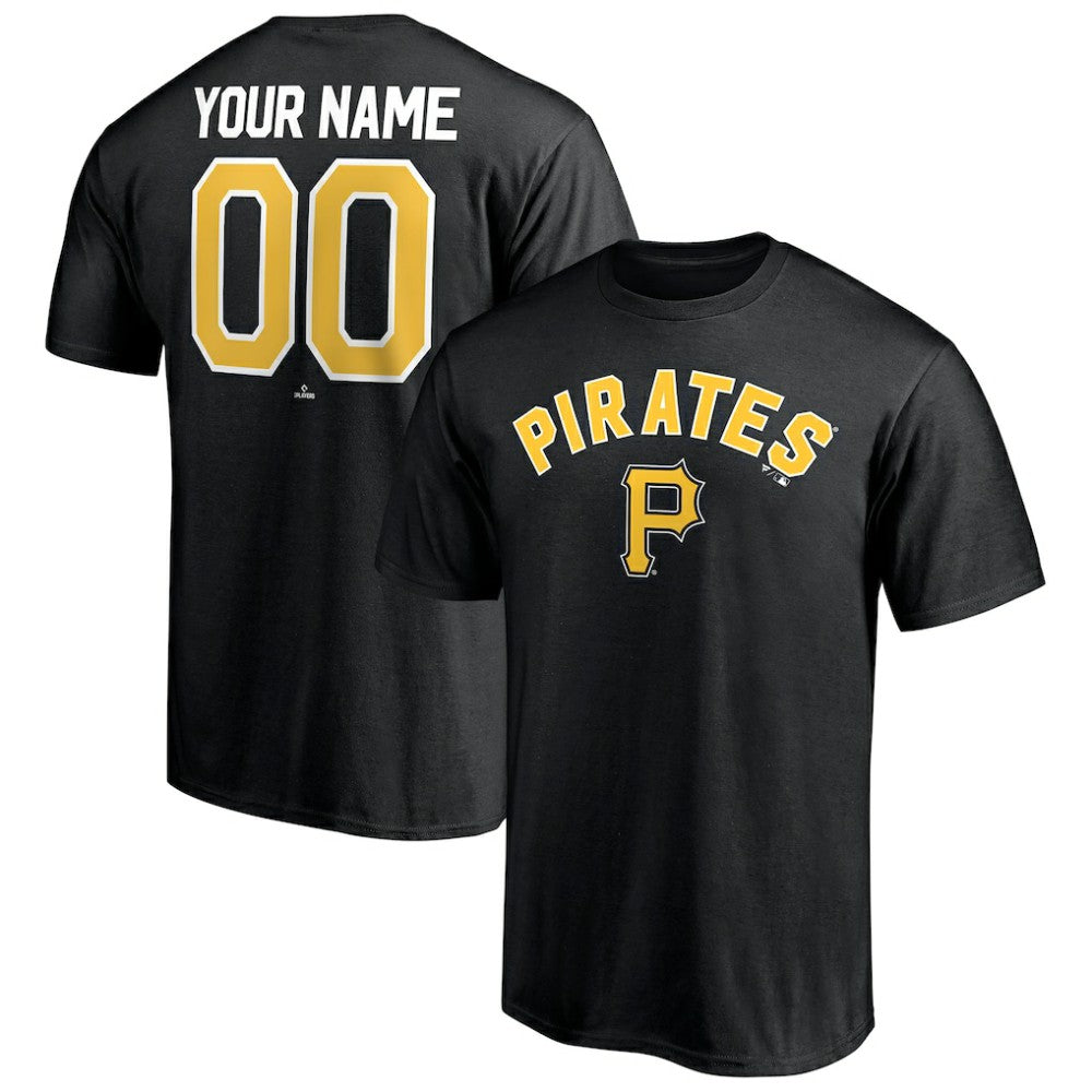 Pittsburgh Pirates Personalized Team Winning Streak Name & Number T-Shirt - Black - MLB Online