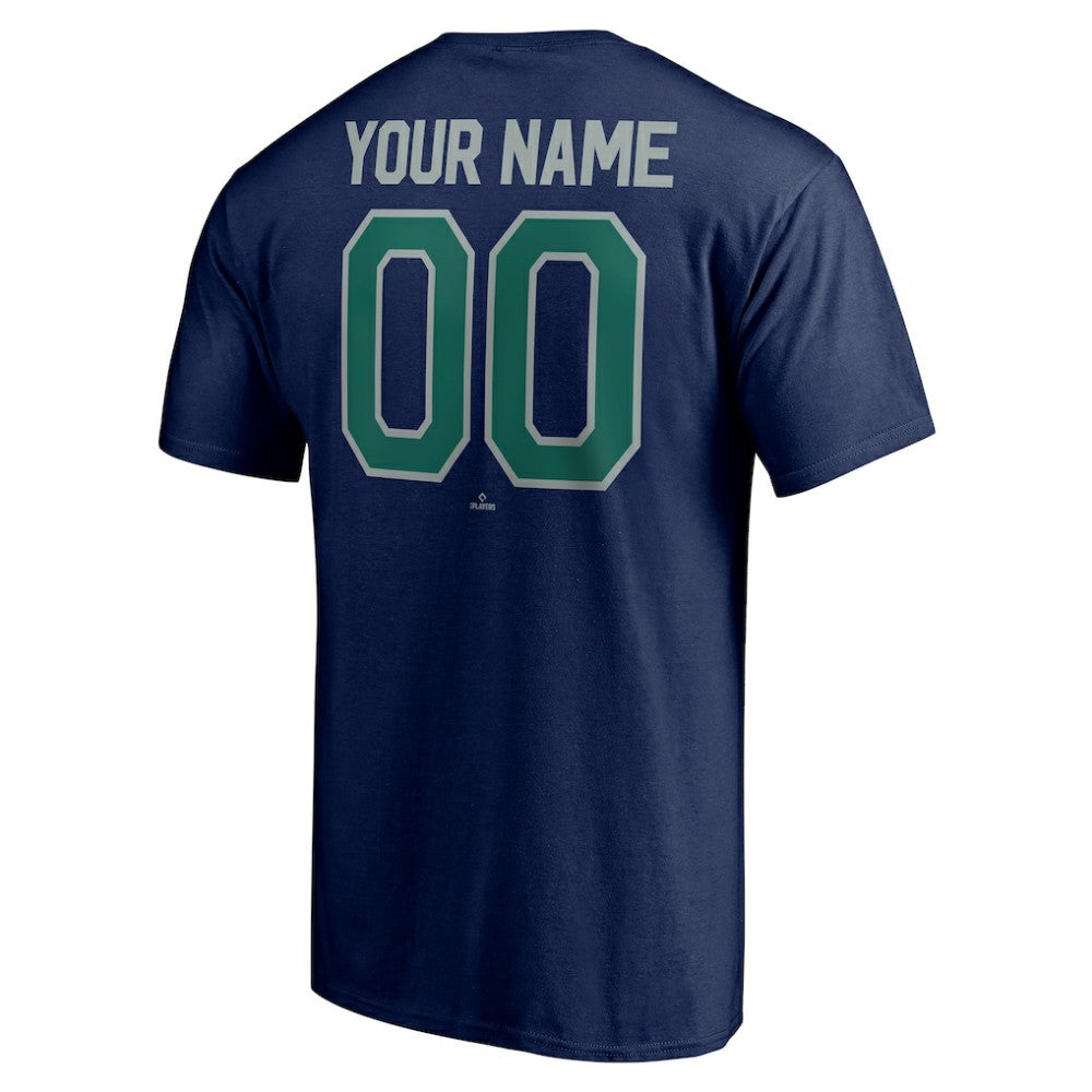 Seattle Mariners Personalized Team Winning Streak Name & Number T-Shirt - Navy - MLB Discount