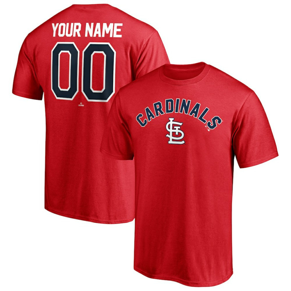 St. Louis Cardinals Personalized Team Winning Streak Name & Number T-Shirt - Red - MLB Lifestyle
