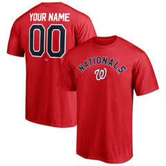 Washington Nationals Personalized Team Winning Streak Name & Number T-Shirt - Red - MLB Lifestyle