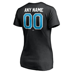 Miami Marlins Women's Personalized Winning Streak Name & Number V-Neck T-Shirt - Black - MLB Online