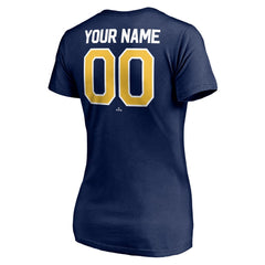Milwaukee Brewers Women's Personalized Winning Streak Name & Number V-Neck T-Shirt - Navy - MLB Discount
