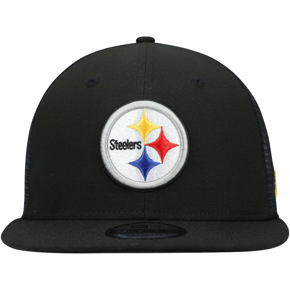 Pittsburgh Steelers New Era Shade Trucker 9FIFTY Snapback Hat Black