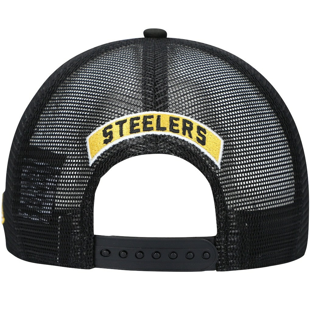 Pittsburgh Steelers New Era Shade Trucker 9FIFTY Snapback Hat Black