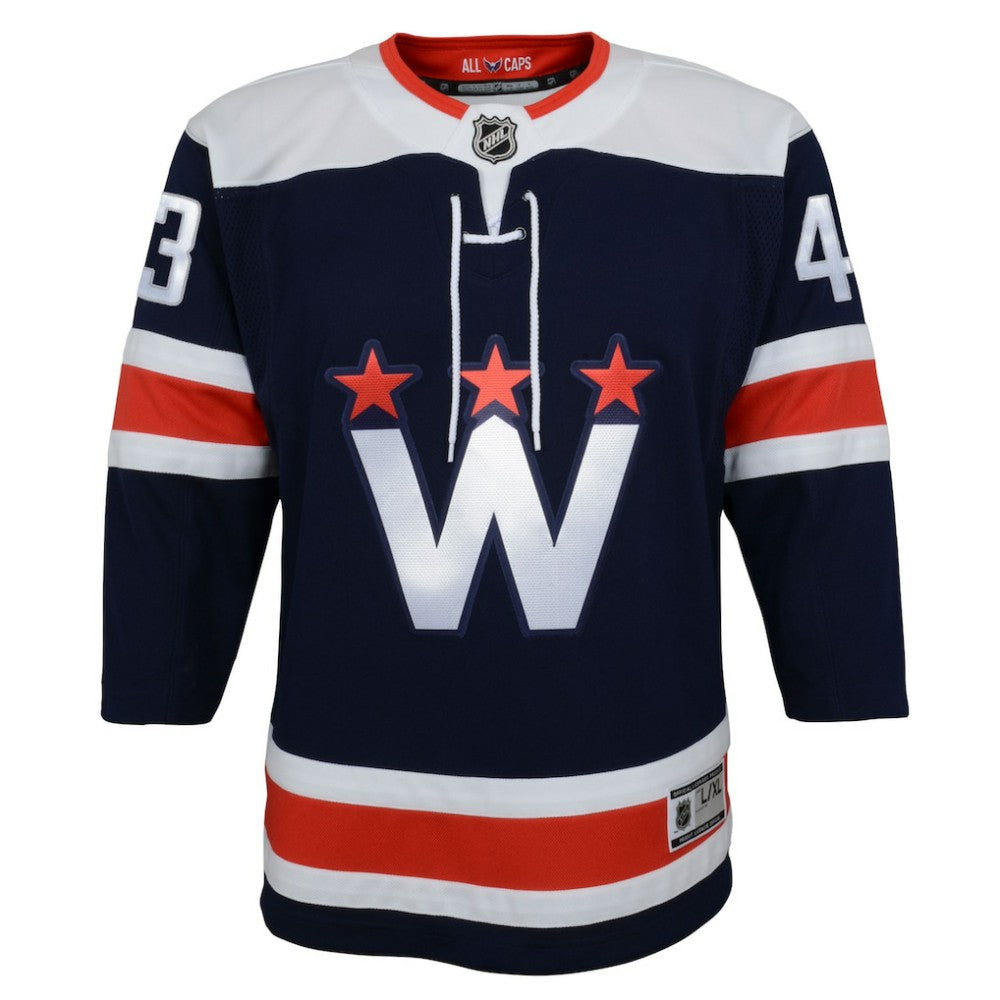 Tom Wilson Washington Capitals Youth 2020/21 Alternate Premier Player Jersey - Navy - NHL 4005742