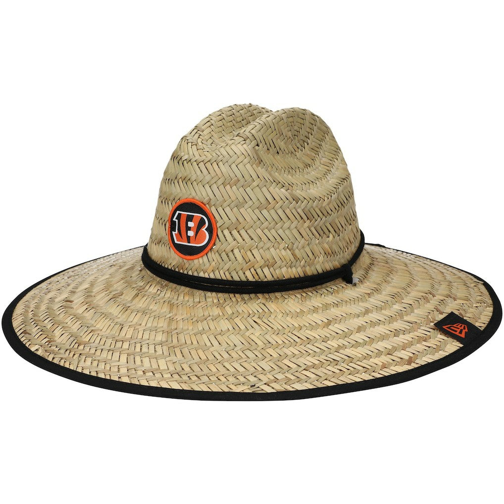 Cincinnati Bengals New Era NFL Training Camp Straw Lifeguard Hat Natural
