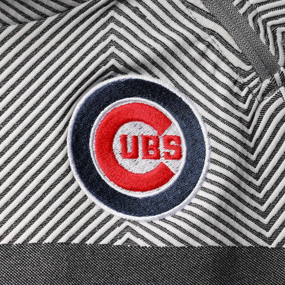 Chicago Cubs Levelwear Women's Verse Asymmetrical Raglan Tri-Blend Quarter-Zip Jacket - Gray - MLB Online